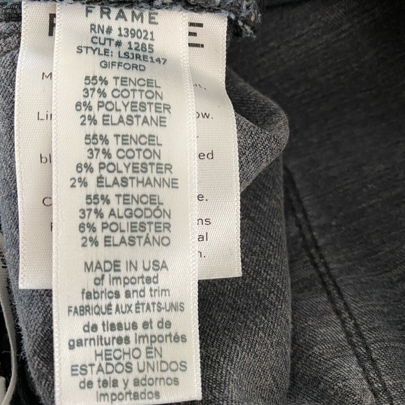 NWT Frame Denim Le Skinny de Jeanne Frayed Hem - Picture 9 of 10